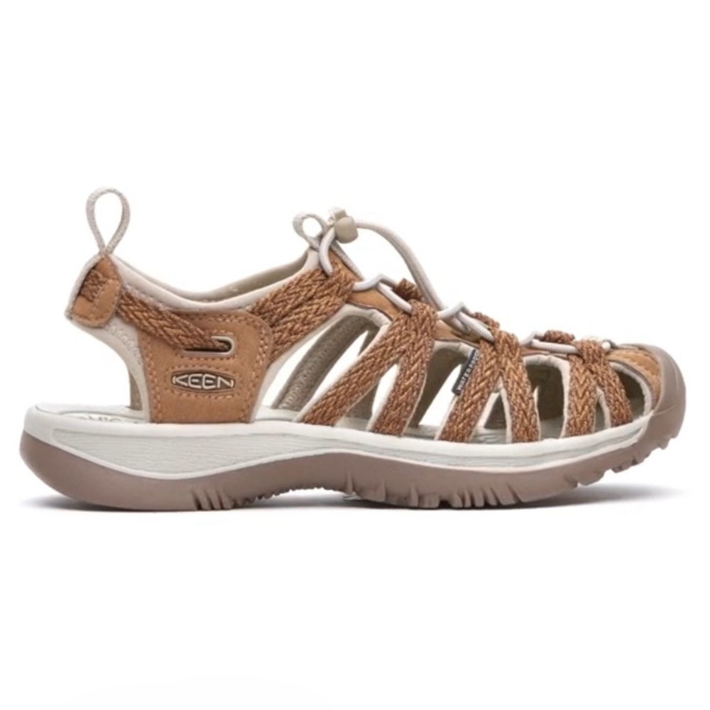 KEEN Whisper Outdoor Sandals chipmunk/taupe. Size 8